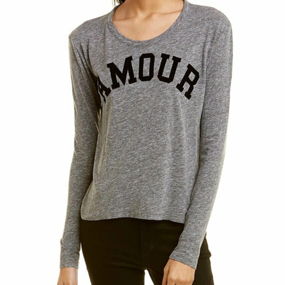 Zadig & Voltaire Amour Long Sleeve Tee Size M